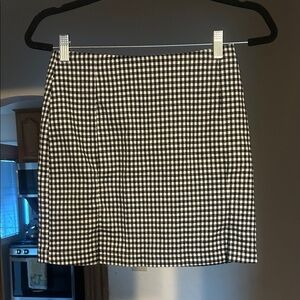 Eyeshadow Black White Checkered Skirt